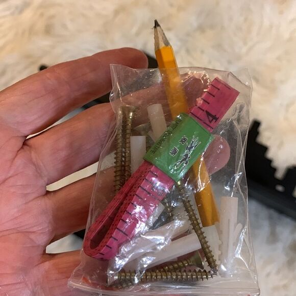 Three piece metal black floating shelves with all materials included to install - Picture 5 of 6